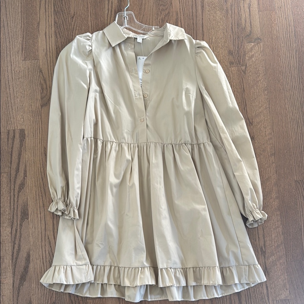 Stylish Cream Babydoll Women’s Dress